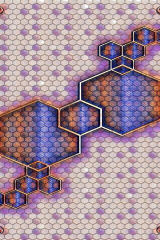 Hexagonal Harmony: A Vibrant Scale of Color