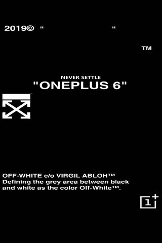 Off-White Oneplus 6