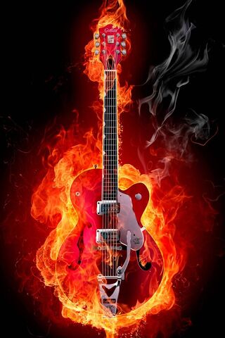 Flaming Guitar