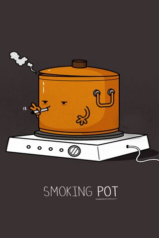 Chill Vibes with a Smoking Pot! 🍲💨