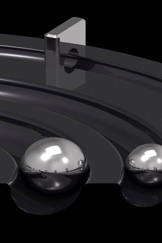 Galactic Dance of Chrome Orbs 🌌✨