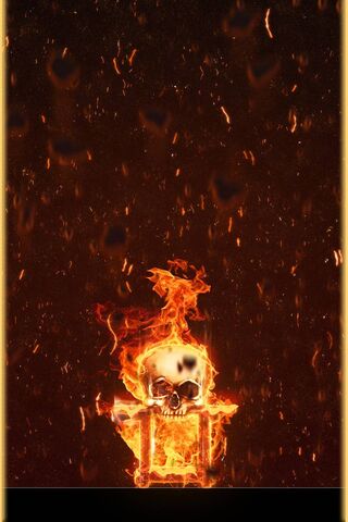 Inferno Skull: A Fiery Emblem of Rebellion 🔥💀