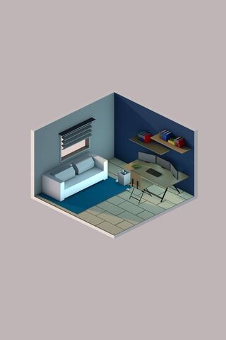 Cozy Low Poly Haven 🛋️✨