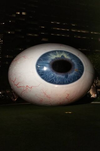 The Enigmatic Gaze: Giant Eyeball Sculpture