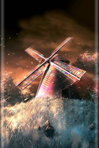 Whimsical Windmill Dreams 🌬️🌈