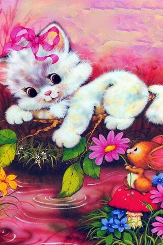 Whimsical Whiskers 🌸🐾