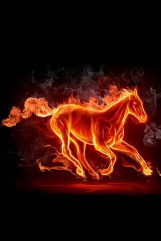 Inferno Gallop: The Fiery Stallion