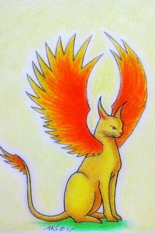 Wings of the Feline Flame 🐾🔥