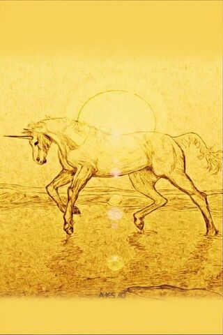 Golden Glow of the Sunlit Unicorn 🌞🦄