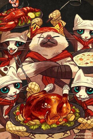 Feast of the Feline Champions 🍗🐾