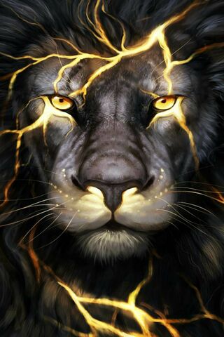 Lightning Lion Wallpaper Download To Your Mobile From Phoneky