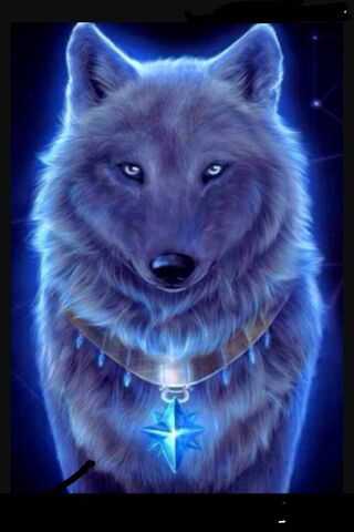 Galaxy Blue Wolf
