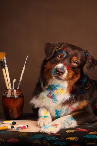 Artistic Paws: The Canine Creator 🎨🐾