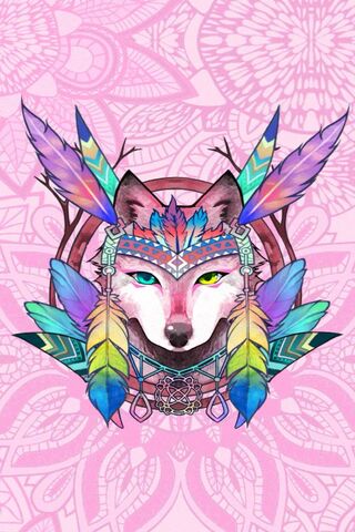 Wolf Dream Catcher Wallpaper - Download to your mobile from PHONEKY