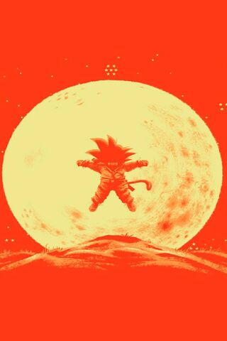 Goku's Lunar Leap 🌕✨
