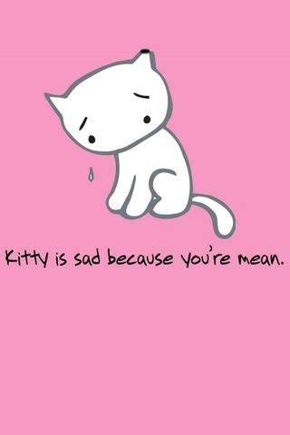 Sad Kitty Wallpaper - Download to your mobile from PHONEKY