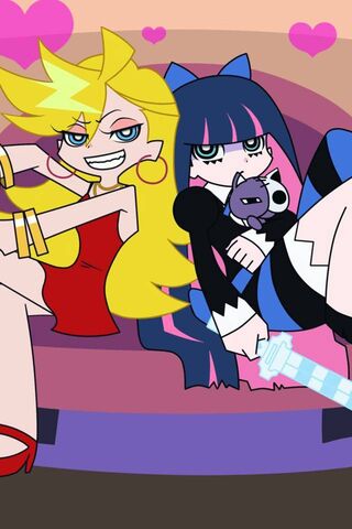 Dynamic Duo: P and Stocking's Mischievous Vibes! 🎉💖