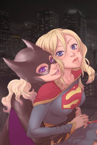 Bat Girl Super Girl