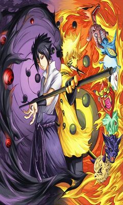 Rikudo Naruto Sasuke壁纸 从phoneky下载到您的手机