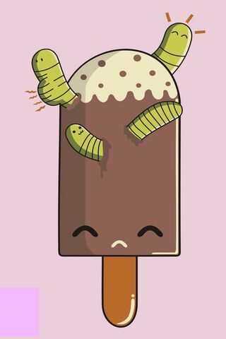 Wiggly Treats: A Sweet Surprise! 🍦🐛