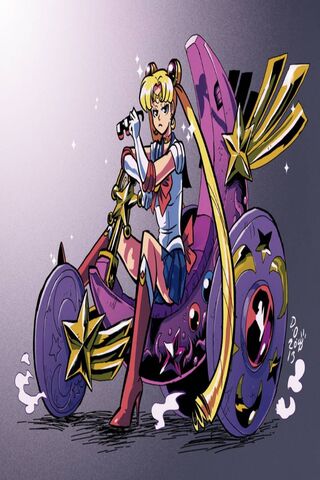 Sailor Moon's Cosmic Cruiser 🌙✨
