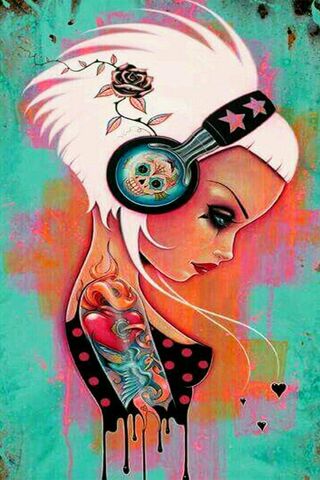 Rebel Beats: A Graffiti Muse 🎨🎧