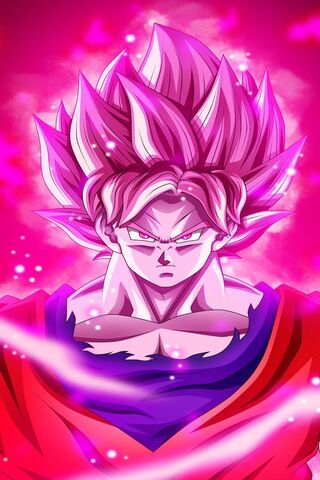 Radiant Power: Pink Goku Unleashed! 🌟