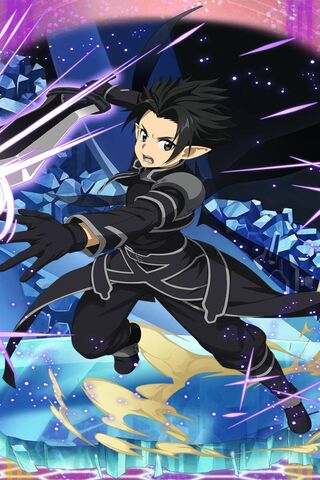 Kirito: The Black Swordsman in Action! ⚔️✨