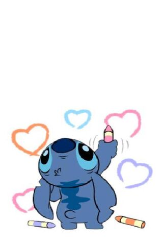 Stitch's Colorful Heart..