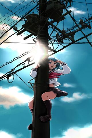 Climbing High: A Journey to the Sky 🌤️⚡