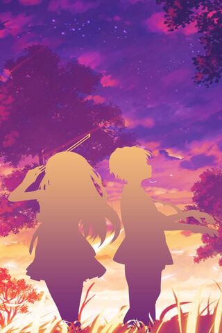 Melodies of the Sunset: Kaori and Kousei's Journey 🎶🌅