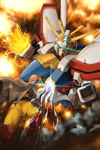 Burning Gundam Wallpaper Download To Your Mobile From Phoneky