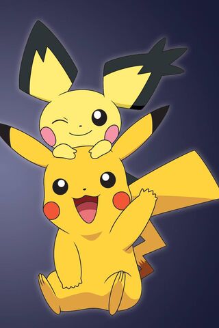 Electric Duo: Pikachu and Pichu Spark Joy! ⚡️😊