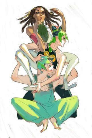 Dynamic Trio of Stone Ocean 🌊✨