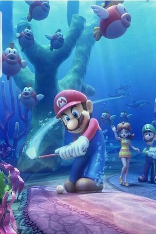 Mario Underwater Wallpaper - Download to your mobile from PHONEKY