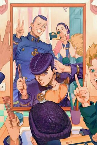 Mirror Moments with Josuke and Crew! ✨