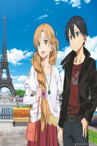 Love in the City of Lights: Kirito & Asuna's Paris Adventure 🌟❤️
