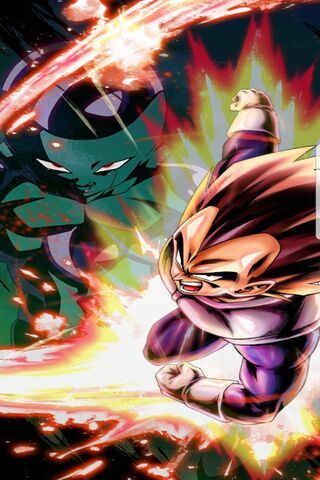 Vegeta's Fierce Showdown! ⚡️👊