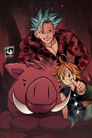 Adventures of Meliodas and Ban: A Wild Friendship! 🐗✨