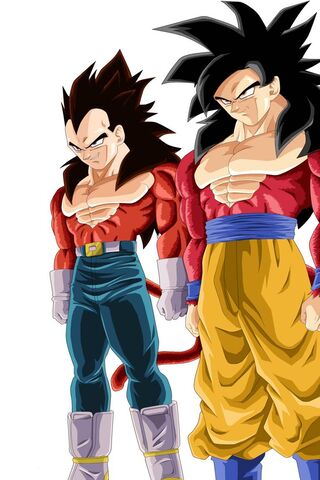 Epic Fusion: SSJ4 Goku and Vegeta Unite! 🌟