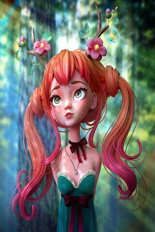 Whispers of the Forest: The Druid Girl 🌿✨