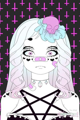 Whimsical Darkness: A Pastel Enigma 🌸💀