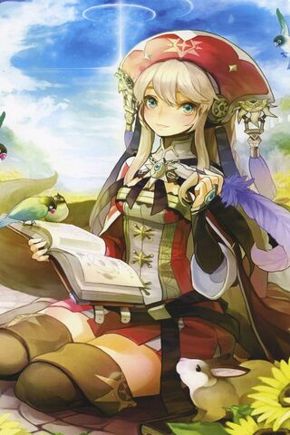 Whimsical Scholar in Nature 🌼📖