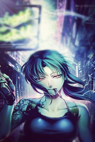 Revy Black Lagoon, anime girl, animegirlwithgun, badassanimegir,  blacklagoon, HD phone wallpaper | Peakpx