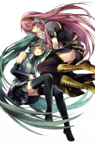 Harmony in Color: Miku & Luka Unite! 🎤✨
