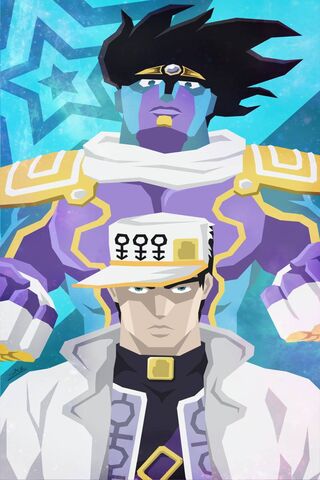 The Starlit Duel: Kujo Jotaro and Star Platinum 🌟