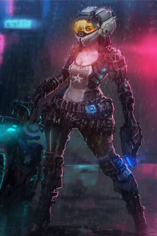 Neon Guardian: The Future of Law Enforcement