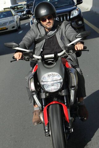 Ajith on the Ducati: A ..
