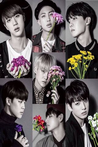 Blooming Beats: BTS in Full Color 🌸🎶