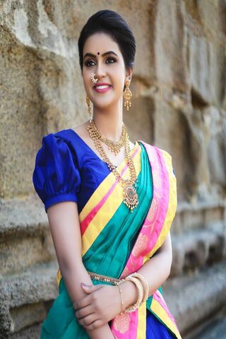 Chaitra Reddy: A Glimpse of Grace in Traditional Attire 🌸✨